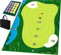 Bärbart golfset för inomhus/utomhusbruk med chipping-golfmatta