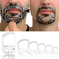 Miniatyrbild 1 av 4: 5-pack Herrarnas Verktygsmall Guide Design Mustasch Skägg Getskägg Rakning