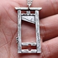 Miniatyrbillede 4 af 4: Zmd Guillotine Halskæde Gotisk Pnoto Ramme Kæde Smykker Gave Vedhæng Tilbehør Bronze