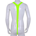 Miniatyrbilde 3 av 5: Fluorescerende Mankini - Menn Elastisk Badetøy Green One Size