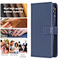 Miniatyrbild 4 av 5: För Samsung A34 5G Enfärgad blixtlåsväska Case Bf19 Blå Blue Style C Samsung Galaxy A34 5G