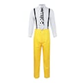 Miniatyrbilde 5 av 5: The Mask Jim Carrey Gul Dress Cosplay Kostyme Menn Uniform Antrekk Sett 2XL