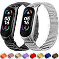 Miniatyrbillede 2 af 7: Milanese loop rem for Xiaomi Mi Band 7 6 5 4 3 Rustfrit stål magnetisk armbånd Metal armbånd til Xiaomi mi band 4 3 Remme 5 Syv farver 5 Seven colors Mi band 4 3