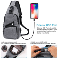 Miniatyrbild 4 av 5: Sling Bag, Man Bag för män och kvinnor Stöldskyddande bröstryggsäck Väska Lätt vattentät crossbody ryggsäck för vandring, sport, resor