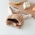 Pikkukuva 7 / 7: Pikkulapset Poika Tyttö Talvi-Hatut - Lämmin Vauva Lapset Plussi Hattu Korvanläpät Huppu Pipo Kallo Hattu Eläin Hiihto Hattu Camel One Size