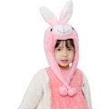 Miniatyrbillede 1 af 7: Vinter Unisex Pludset Dyr Hat Børn Piger Drenge Sød Sjov Dyr Ansigt Halloween Hat med Lange Øreklapper Julefest Rabbit