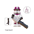 Miniatyrbilde 3 av 5: 8 stk Star Wars minifigurer Byggeklosser Leker 1,77 tommers samling klonesoldater actionfigurer montert byggesett