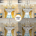 Miniatyrbild 3 av 5: 10-pack B15d halogenlampor, dimbara 42w C35 halogenljuskälla 42w B15d Eco halogenlampor B15d ljuskällor liten bajonett