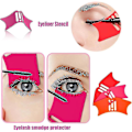 Miniatyrbillede 4 af 5: 3 stk. Næse Kontur Eyeliner Stencils, 4 i 1 Silikone Eyeliner Stencils Næseskygge Stencil Kvinde Makeup Hjælpeværktøj Begyndere Applikator Guide Værktøj
