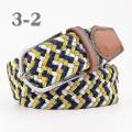 Miniatyrbilde 1 av 2: Herrebelter Bursdagsgave Midjebelteflett Klassisk spenne linning Justerbar blandet 3 farger Yellow Blue White