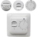 Manual Electric Underfloor Heating Thermostat with AC 220v M5 .16A Probe, Mechanical Underfloor Heating Thermostat Control [Energy Efficiency Class A+++]