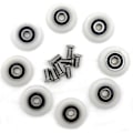 Miniatyrbilde 4 av 4: 8 Dusjdørruller Hjul Løper Remskiver Rulle 25mm 25mm