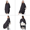 Miniatyrbillede 5 af 7: Barber Cape Barber Cape, Klippekappe, Vandafvisende Fuld Længde Frisørkappe til Hårstyling, Klipning og Farvning A