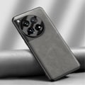 Miniatyrbillede 1 af 4: Til Oneplus 12 Taske, Til Oneplus 12 Læder Taske, Pu Læder Ultra Tynd Slank Holdbar Beskyttende Telefon Taske Cover gray