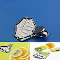 Miniatyrbillede 2 af 5: Rustfrit stålklemme til citroner og appelsiner - manuel citruspresser