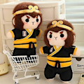 Miniatyrbillede 3 af 5: Black Myth: Goku legetøj - Sort Goku bamse, Monkey King bamse, Ape God bamse Black 25cm