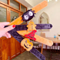 Miniatyrbilde 3 av 5: Slap Armbånd Søt 3D Dukke DEcor Morsom Foldbar Høytidsgaver Justerbar Halloween Spøkelsesfestival Gresskar Edderkopp Snap Band C