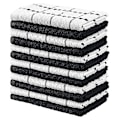 Miniatyrbillede 1 af 5: 8-pak Terry Opvaskeklude | 30 x 30 cm | Holdbare, Super Bløde og Absorberende | Bomuldsopvaskeklude | Perfekt til Husholdnings- og Kommerciel Brug | Sort
