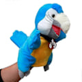 Miniatyrbild 1 av 5: Djur Handdocka Plyschleksak Handdocka Berättande Dockor Leksak Handskdockor Tidig Utbildning Pedagogiska Leksaker Barnpresenter Blue Parrot