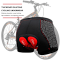 Pikkukuva 2 / 5: Miesten pyöräilyshortsit 5D geelipehmusteella, alushousut MTB maastopyöräilyyn Red  Black M