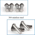 Miniatyrbillede 3 af 3: 4 stk Enkelthuls gaffelstifter 4 mm x 40 mm 304 rustfrit stål M4 gaffelstifter (A-5-F6) 3MM*30MM