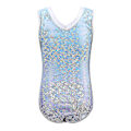 Miniatyrbillede 3 af 5: Piger Sleeveless Dansedragt Gymnastik Leotard Ballet Leotards Light Blue 7-8Y