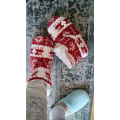 Miniatyrbilde 11 av 11: Dametøfler Coral fleece Pels Ankelstøvletter Varme innendørssko Red 27cm (39-41 EU )