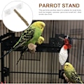 Pikkukuva 4 / 9: Lintuahvenet, papukaijajalusta Puiset ahvenet imukupilla Budgie-kylpyahven häkkitasotelineen Budgie-lelut tarvikkeet