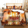 Miniatyrbild 1 av 5: 2023 Teenage Mutant Ninja Turtles Ny film Sängkläder Set Cover Örngott Set Barn Anime Rum Inredning Cover Present T-01 EU Single-135x200cm