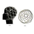 Miniatyrbilde 4 av 4: Rhinestone Mesh Headpiece Bryllup Head Chain smykker for kvinner Crystal Head Cap Gold