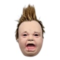 Pikkukuva 2 / 3: Pelottava ja hauska itkevä vauvan naamio aikuisille Lateksi täysi pää Halloween Cosplay Fancy Dress Costume Prop