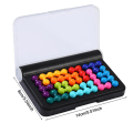 Miniatyrbillede 2 af 3: Smart Game Bead Puzzler Building 120 Challenges Iq Puzzle 3 Spilletilstande 2d 3d