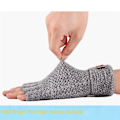 Miniatyrbillede 4 af 5: Vinter Alpaca Uld Fingerless Handsker Til Varme Mænd Strikket Halv Finger Handsker only 1 hook