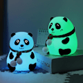 Miniatyrbillede 6 af 6: Panda Silikon Natlampe til Børn, Panda Gaver, Søde LED-lamper til Teenpigers Soveværelse, Soveværelsesdekorationer Gaver til Småbørn style1