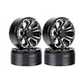 Miniatyrbild 1 av 5: 4st 115g/st Heavy Duty 1.9 Beadlock Hjulfälgnav för 1/10 Rc Crawler Car Axial Scx10 Trx4 D90 Vs Black