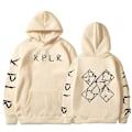 Miniatyrbilde 4 av 5: Sam & Colby Høsthettegenser Svart Løstsittende Harajuku Gensere For Menn SNNGV black S