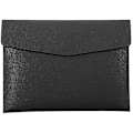 Miniatyrbillede 1 af 2: PU Læder A4 Dokumentmappe Dokument Holder Vandtæt Portfolio Kuvertmappe Etui Med Trykknap Lukning Black