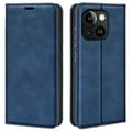 Kompatibel med iPhone 15 Reptåligt Plånboksfodral i PU-läder med Stativfunktion Blue