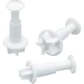 Sweetly Does It - Set med 3 bakformar för tårtdekoration, stjärndesign, plast, vit