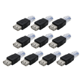 Pikkukuva 1 / 5: 10 kpl USB naaras Ethernet Rj45 uros sovitin liitin reititin USB USB Rj45 naaras A to E
