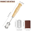 Miniatyrbilde 2 av 5: Baker Blade og 5 stk Blader, Grignette Bakerscarifier Brødblad Brød Barberblad Holder Baker, For Rissing av Brød Scarifier Bakeri Tilbehør