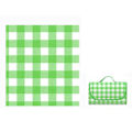 Miniatyrbillede 1 af 5: Vandtætte Foldbare Tæpper Opbevarlig Moderne Picnicmåtte Til Udendørs Camping Strand Green Plaid 150 x 200cm