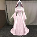 Miniatyrbild 2 av 8: Gotisk Huvad Kläning Brudklänning Cosplay Halloween Rosa L
