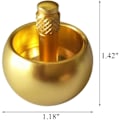 Miniatyrbillede 3 af 5: Tippe Top Metal Flip Over Top Rustfrit Stål Spinning Top Legetøj Gave, Golden
