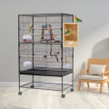 Miniatyrbilde 3 av 5: Fuglehekkeboks Parakittoppdrettsredekasse Fugleredehus Tre Akryl Gjennomsiktig avlsboks for Finch Lovebirds Cockatiel Budgie Conure Parrot