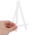 Miniatyrbilde 2 av 3: 10 stk. Lite Staffeli Holder Stativ Tegne Staffeli Kunstner Staffeli Plast Skisse Staffeli For Utstilling White 15.30X8.40X0.80CM