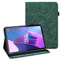 Miniatyrbilde 1 av 5: For Lenovo Tab P11 Gen 2 Imprinting Drop-proof nettbrettdeksel PU lær lommebokveske med stativ Green