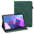 Miniatyrbillede 1 af 5: Til Lenovo Tab P11 Gen 2 prægning Dropsikkert tabletcover PU læder pungetui med stativ Green
