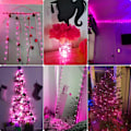 Miniatyrbilde 5 av 6: Rosa fe-lys, 3M/10ft 30LED Halloween-dekorasjonslys, batteridrevne oransje lysstrenger for Halloween, juledekorasjoner Pink