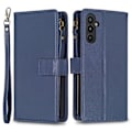 Miniatyrbild 1 av 5: För Samsung A34 5G Enfärgad blixtlåsväska Case Bf19 Blå Blue Style C Samsung Galaxy A34 5G